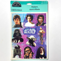 Star Wars Hallmark Expressions Vtg Sticker Pack 4 Sheets 40 Diecuts In All 1995 - £15.41 GBP