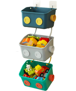 Bath Toy Storage Organizer Basket - 3-Pack Wall Mounted Hanging Shower C... - €25,25 EUR