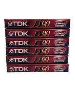 Lot of 6 High Output D 90 Minute Cassette Tapes New Sealed Cassette Tape... - £11.65 GBP