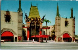 Vintage Grauman&#39;s Mann&#39;s Chinese Theatre Hollywood California Postcard - $7.39