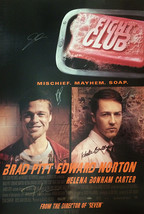  Fight Club Movie Poster Signed By Cast - £145.33 GBP