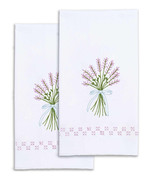 Jack Dempsey Needle Art Lavender Decorative Hand Towel - $261.63 MXN
