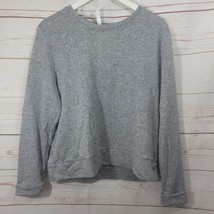 Cable &amp; Gauge Women&#39;s Gray Sparkle Sweatshirt Size XL NWT - $24.75