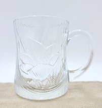 Vintage Arcoroc Canterbury Crocus Clear Glass Coffee Mug / Cup - France  - £5.44 GBP