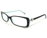 Tiffany &amp; Co. Eyeglasses Frames TF2035 8055 Black Blue Rectangular 52-16... - $140.03