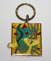 Looney Tunes Bugs Bunny Confetti Metal Enamel Key Chain 1989 Gift Creati... - $8.79