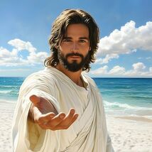 JESUS CHRIST (Set of 2) – 8x10 Christian Photo Prints | Inspirational Wa... - $7.00
