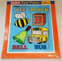 Playskool Easy Puzzle Real Woodboard VTG 1986 "Things That Begin With B" Sealed! - $34.45