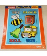 Playskool Easy Puzzle Real Woodboard VTG 1986 &quot;Things That Begin With B&quot;... - £27.03 GBP