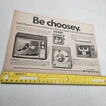 Magnavox Portable Televisions Be Choosey Ranger Contempora Vintage Print... - $5.98