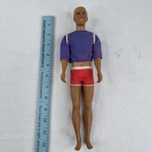 Vtg Barbie MALIBU KEN 1969 Hong Kong Purple Shirt Red Red Vinyl Shorts - £15.93 GBP