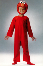 SESAME STREET&#39;S ELMO REDBODY SUIT AND MASK HALLOWEEN CHILD TODDLER 4-6 - $453.31 MXN