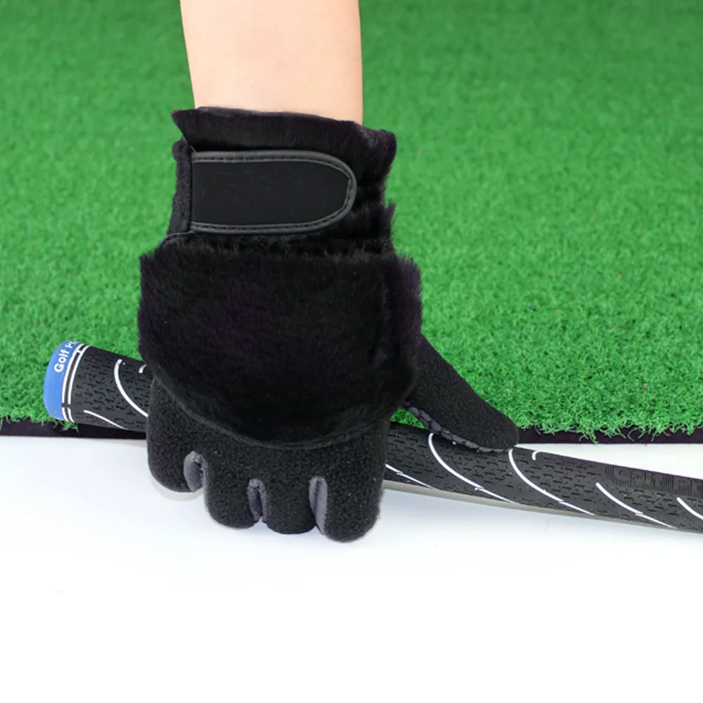 Sporting 1Pair Women Winter Golf Gloves Anti-slip Artificial Rabbit Fur Warmth F - £46.50 GBP