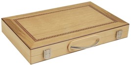 Open Box! 15&quot; Orion Craft Wood Backgammon Set - Oak - £47.19 GBP