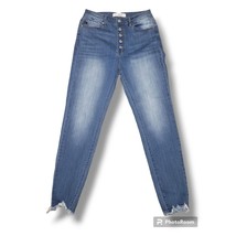 KanCan High Rise Super Skinny Raw Hem Blue Jeans - Size 9/28 - £22.71 GBP