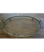 Oval Industrial Silver / Black Metal / Glass Tray Server - £119.90 GBP
