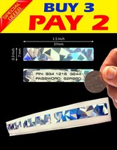 100 SCRATCH OFF HOLOGRAM PIN SECURITY STICKER LABEL GAME TICKET FAVOR 1.... - $14.90
