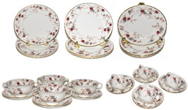 Minton Bone China Ancestral Dinnerware Set Plates Bowls Cups Made Englan... - $250.00