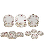 Minton Bone China Ancestral Dinnerware Set Plates Bowls Cups Made Englan... - £199.83 GBP