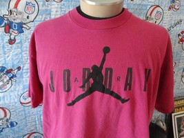 Vintage 90&#39;s Nike Michael Air Jordan Gray Tag Chicago Bulls T Shirt L - £38.87 GBP