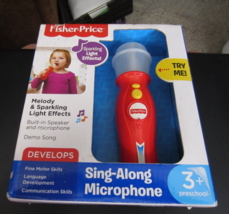 Fisher-Price Sing-Along Microphone - Melody & Sparkling Light Effects - New!! - $17.81