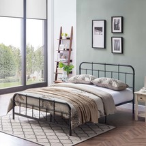 Queen Size Metal Bed Frame - Sturdy &amp; Stylish - £89.73 GBP