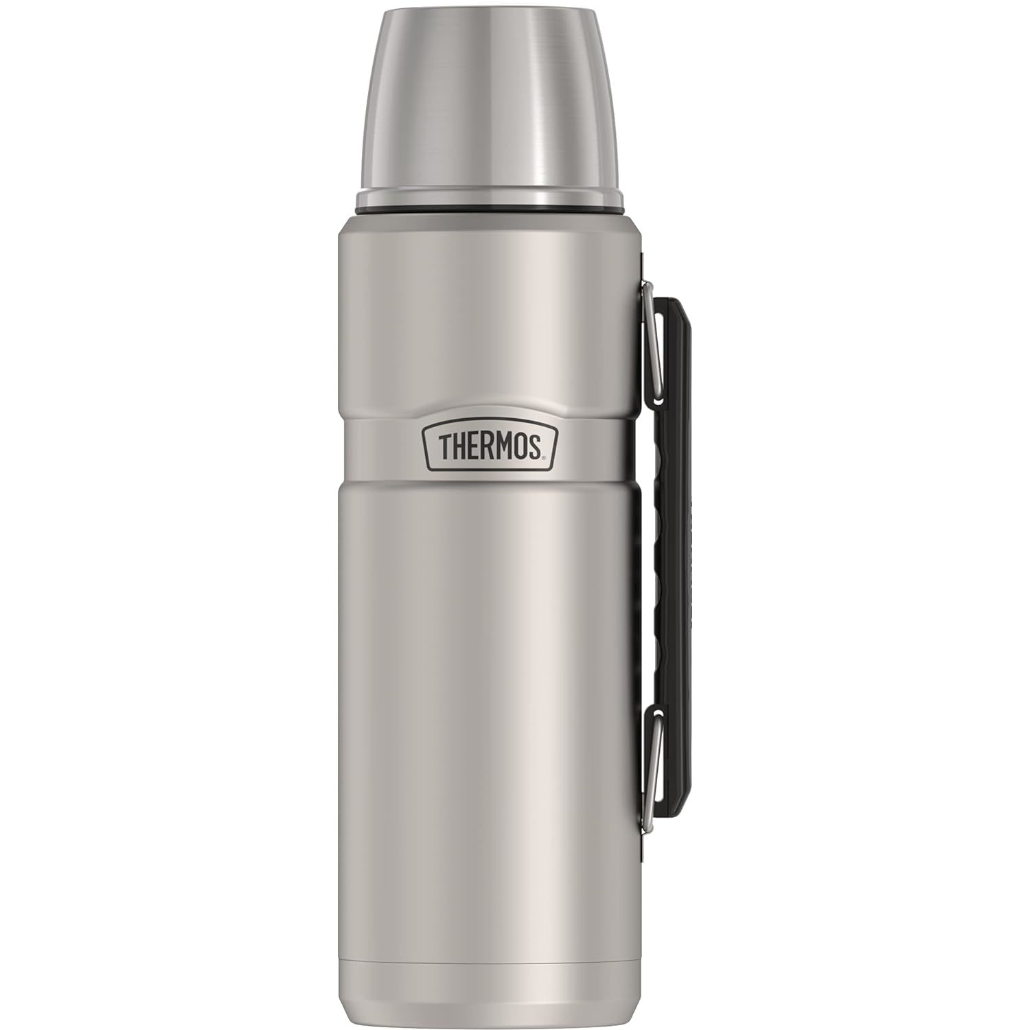 THERMOS Stainless King Vacuum-Insulated Beverage Bottle, 68 Ounce, Matte Steel - £64.88 GBP