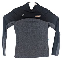 WAVES Womens Volleyball Shirt Medium Black Gray Heather ASICS - $19.29