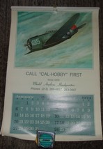1974 Advertising  Calendar -Cal Hobby Distributors   Alhambra Cal  Airpl... - £11.78 GBP