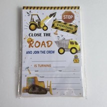 20 Party Invitations &amp; Envelopes Dump Truck Construction Boy&#39;s Birthday - $3.95