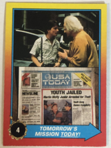 Back To The Future II Trading Card #4 Michael J Fox Christopher Lloyd - £1.48 GBP