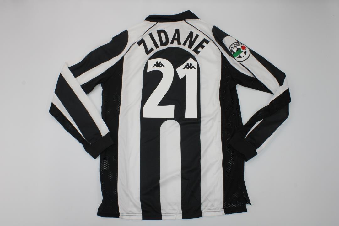 juventus jersey 1997 1998 shirt zidane home long sleeve SERIE A style ma... - $85.00