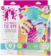 Tulip Two-Minute Tie-Dye Color Kit 4/Pkg-Fruit Punch - £14.85 GBP