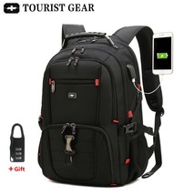 men&#39;s swiss backpatravel bag business backpack men mochila USB Charging 15.6 17  - £99.87 GBP