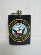 Department of Navy USA United States Stainless Steel 8oz. Hip Flask FB18D1 - £7.77 GBP