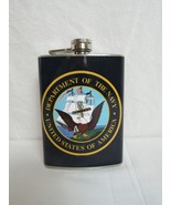 Department of Navy USA United States Stainless Steel 8oz. Hip Flask FB18D1 - $13.65 CAD