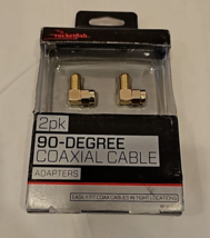 Rocketfish RF-G13122 Coax Cable Adapter 90 Degree Compact Angled 2 Pack ... - £6.73 GBP