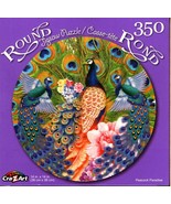 Peacock Paradise - 350 Round Piece Jigsaw Puzzle for Age 14+ - £10.11 GBP