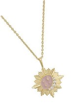 Moonlit Taupe and Gold Locket Chain Necklace - £198.14 GBP