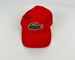 Lacoste Big Croc Gabardine Cap Red-O/S - $20.00