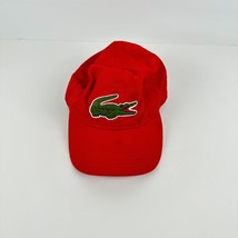 Lacoste Big Croc Gabardine Cap Red-O/S - $20.00