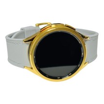 Samsung Galaxy Watch 6 47mm Custom 24k Gold With A Luxury Gold and Fabric Band - $1,139.05