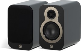 Q Acoustics 3010C Compact Bookshelf Speakers Pair Satin Black - 2-Way Reflex - £311.50 GBP