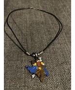 Gimli LOTR Lord Of The Rings Painted Enamel Pendant On Corded Necklace