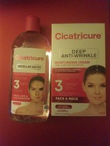 2 Pack Cicatricure Deep Anti Wrinkle Moisturizing Cream &amp; Miscellar Water - £25.10 GBP