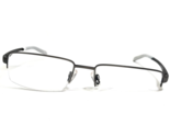 Alberto Romani Eyeglasses Frames AR 706 GM Black Gunmetal Half Rim 56-18... - $51.21