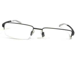 Alberto Romani Eyeglasses Frames AR 706 GM Black Gunmetal Half Rim 56-18-140 - £40.78 GBP