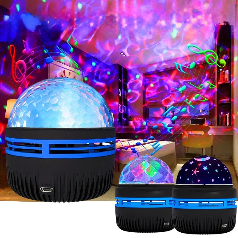 Water Ripple remote control magic ball projection lamp creative table lamp - $7.93