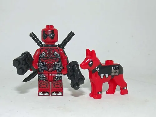 PAPBRIKS Deadpool with Dog Custome Minifigure! - $6.62