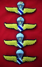 Parachute WING Thai Air Force Badge Insignia Parachutist RTAF Badge Pin ... - $37.23